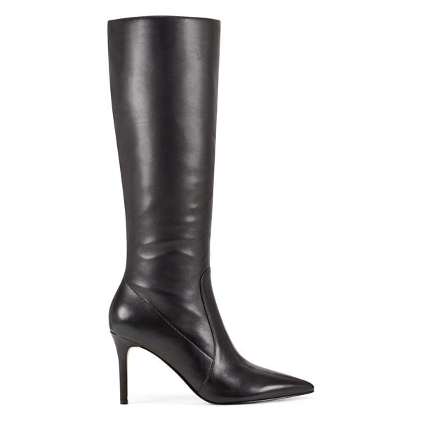 Nine West Fivera Pointy Toe Black Boots | South Africa 08J61-8G10